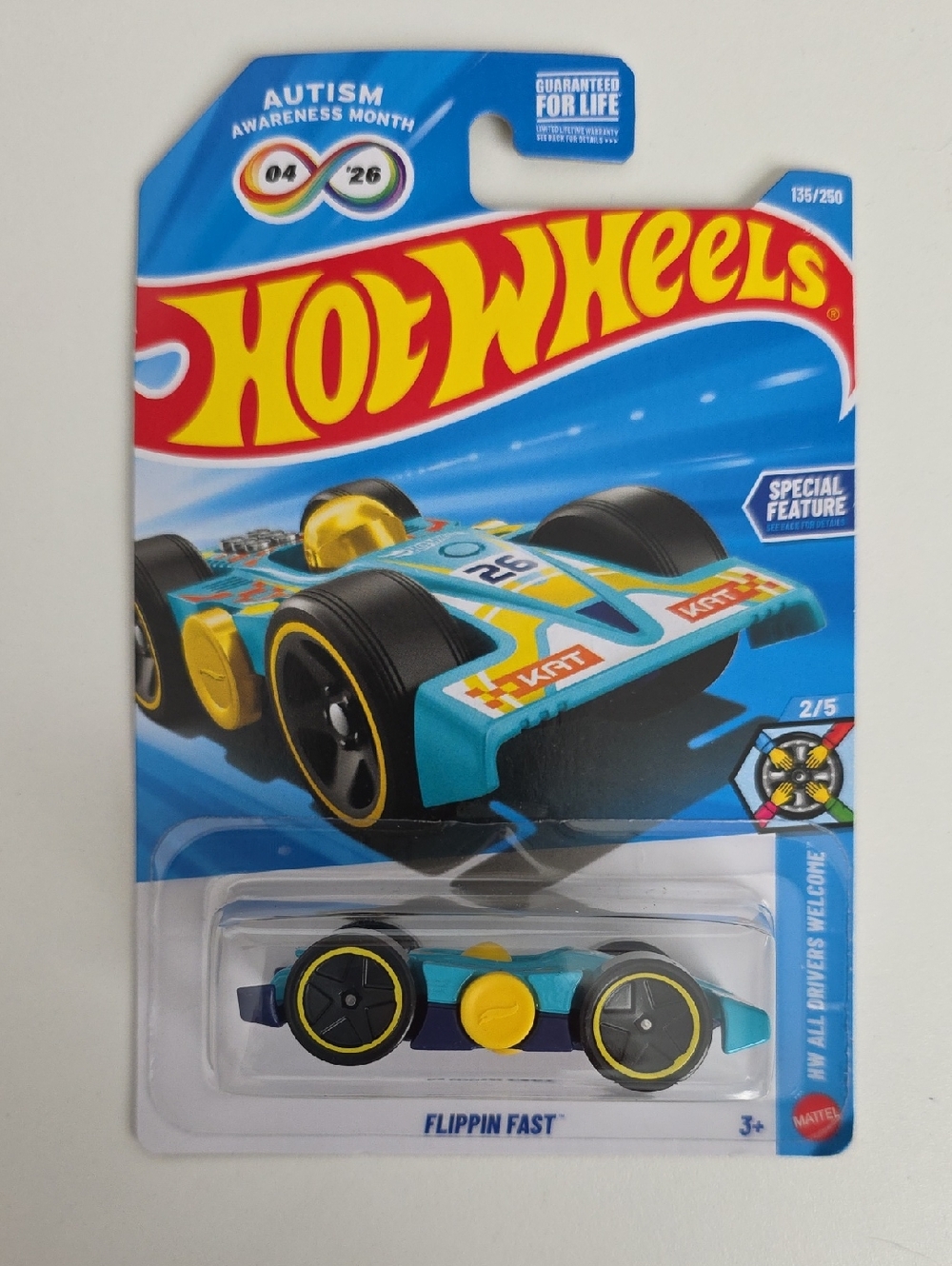 Hot Wheels - Autism Awareness - Flippin Fast - All Drivers Welcome